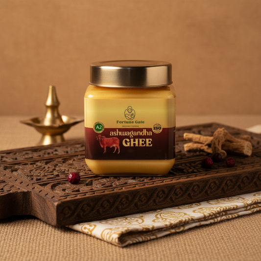 ASHWAGANDHA Bilona Ghee 500 G | Gir Cow A2 Milk