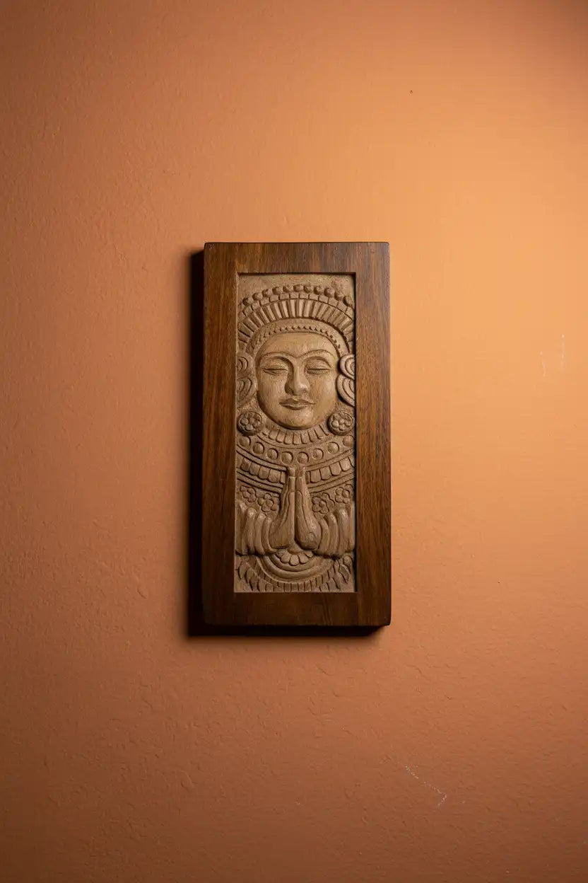 Theyyam Wooden Wall Art: Celebrating Kerala's Living Cultural Heritage