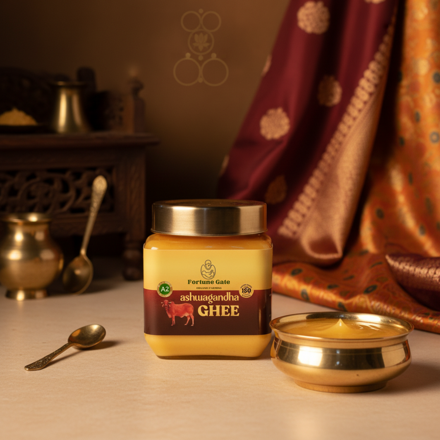 ASHWAGANDHA Bilona Ghee 500 G | Gir Cow A2 Milk