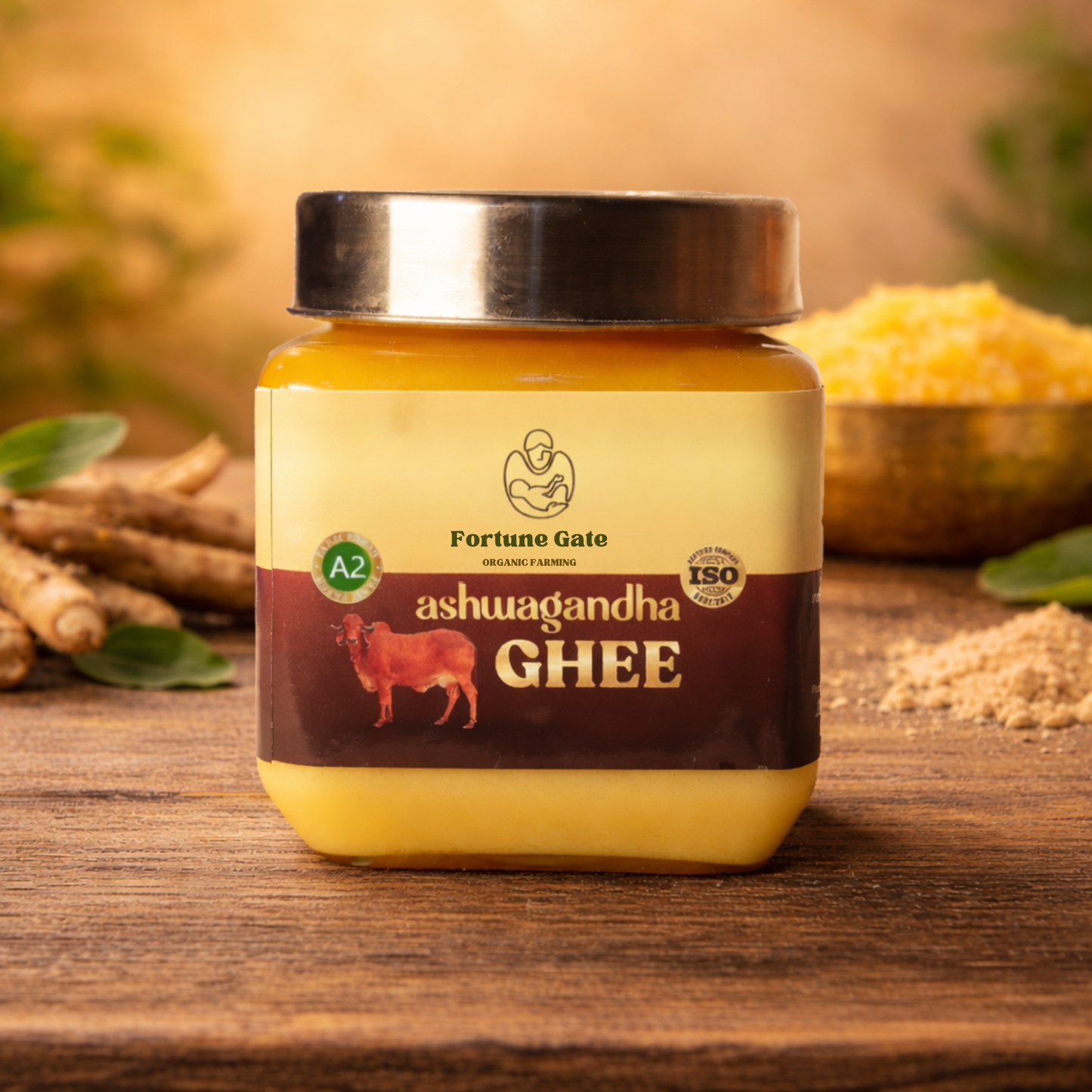 ASHWAGANDHA Bilona Ghee 500 G | Gir Cow A2 Milk