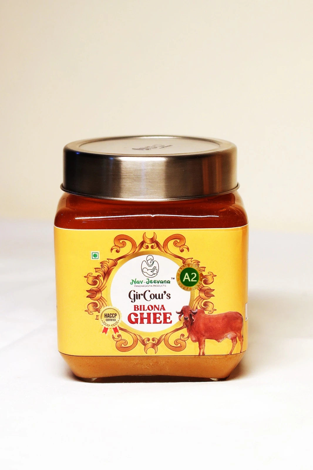 500 ml Pure A2 Bilona Ghee Gir Cow Ghee pack