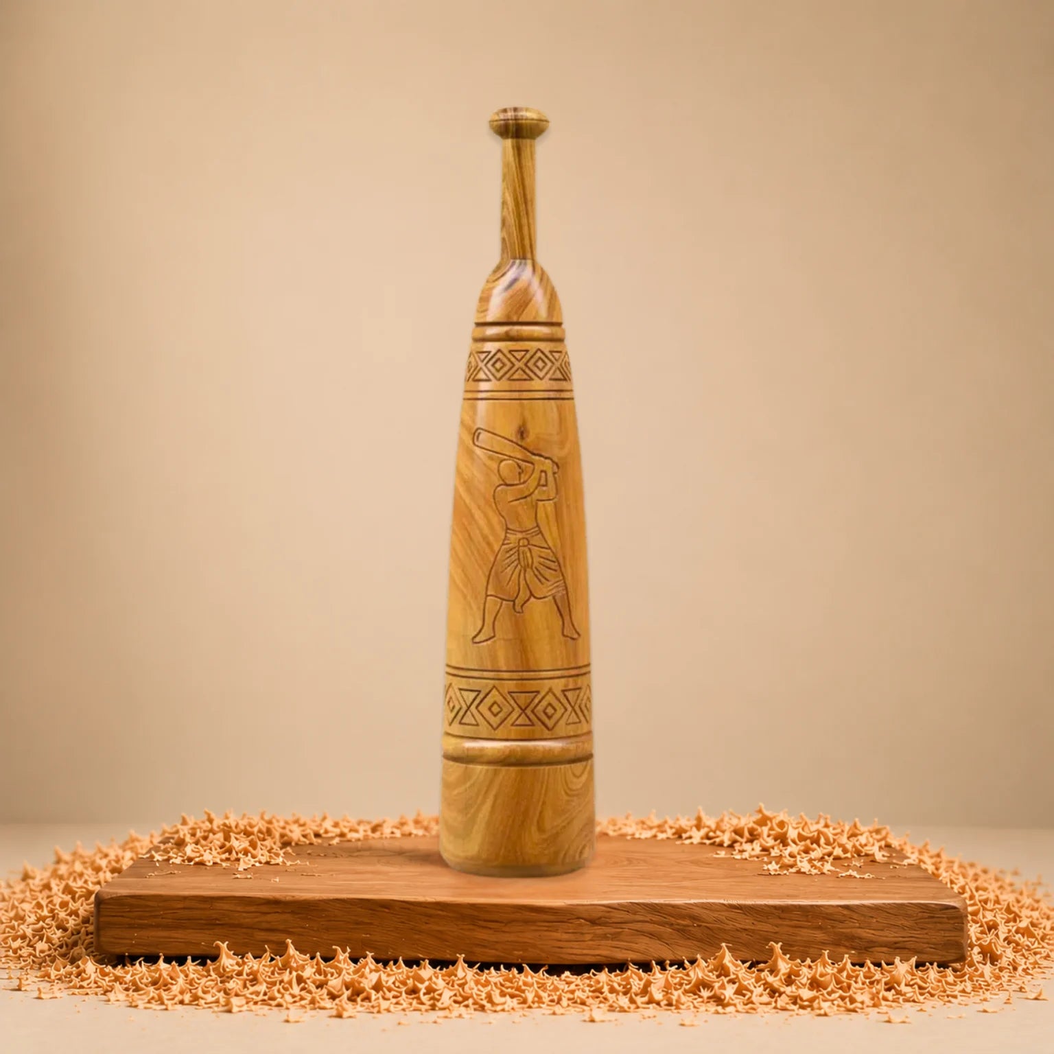 Handcrafted Wooden Pesian Meel Decor piece for Strength Training