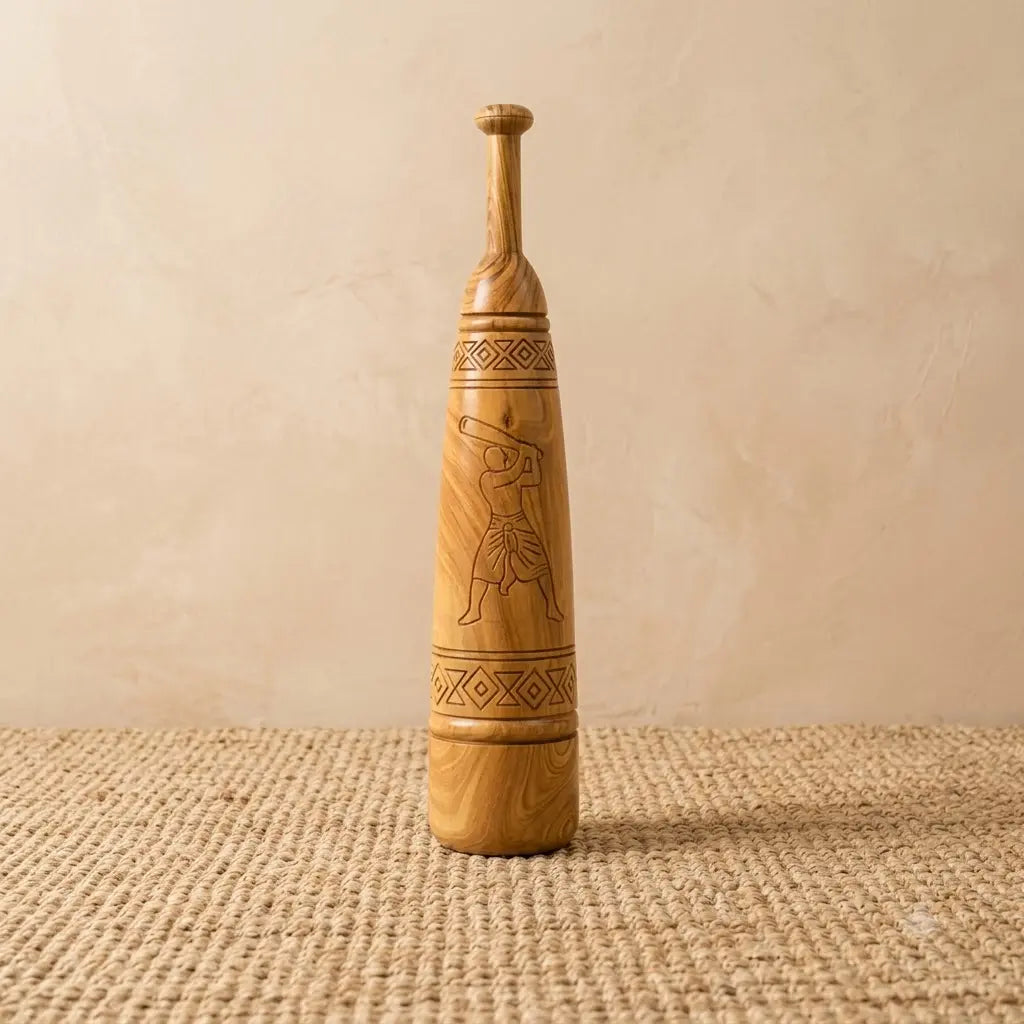 Hand Crafted Persian Meel – Traditional Wooden Fitness & Décor Piece | 7-8 kg X 2.3 Feet
