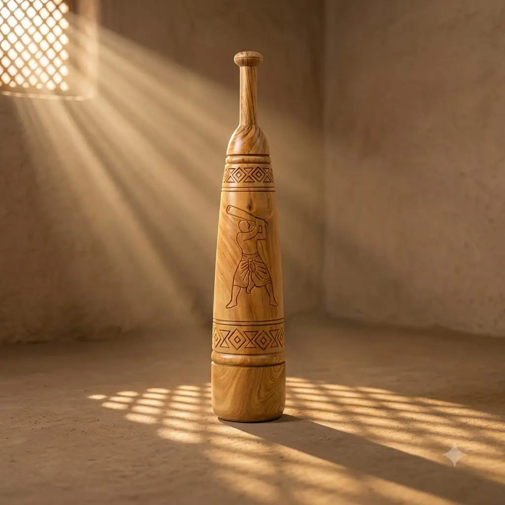Hand Crafted Persian Meel – Traditional Wooden Fitness & Décor Piece | 7-8 kg X 2.3 Feet
