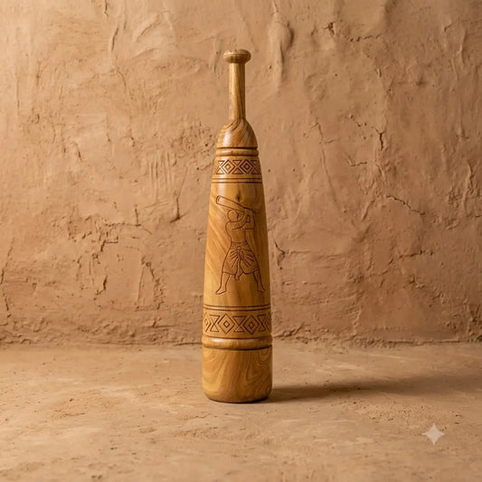 Hand Crafted Persian Meel – Traditional Wooden Fitness & Décor Piece | 7-8 kg X 2.3 Feet