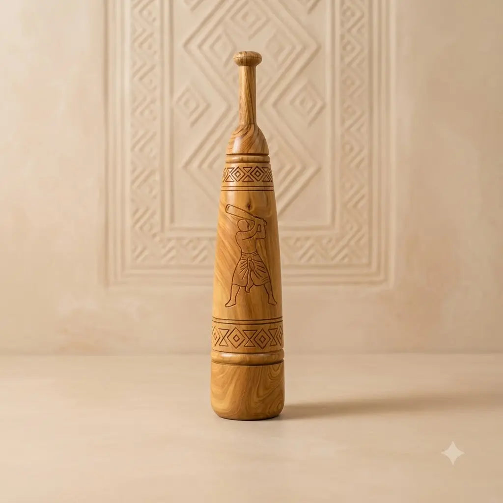 Hand Crafted Persian Meel – Traditional Wooden Fitness & Décor Piece | 7-8 kg X 2.3 Feet