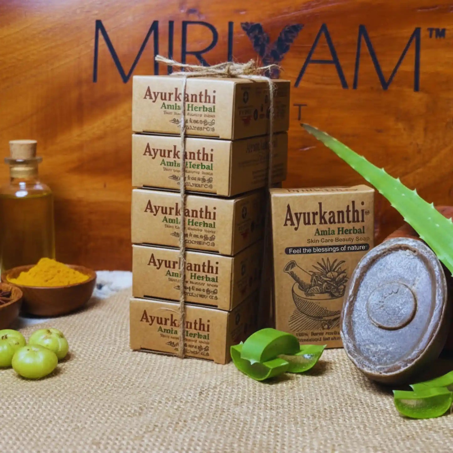 Ayurkanthi Amla Herbal Soap – 100% Handmade | Chemical-Free Cold‑Processed Soap
