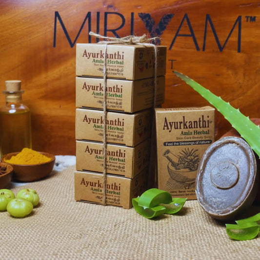 Ayurkanthi Amla Herbal Soap – 100% Handmade | Chemical-Free Cold‑Processed Soap