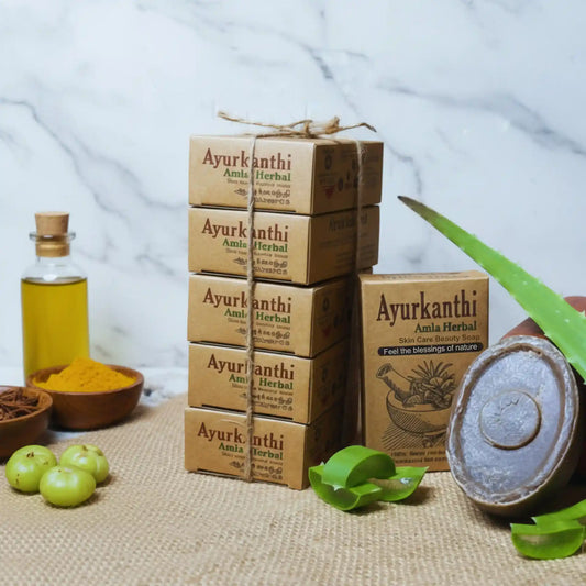 Ayurkanthi Amla Herbal Soap – 100% Handmade | Chemical-Free Cold‑Processed Soap