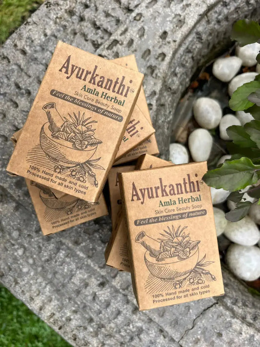 Ayurkanthi Amla Herbal Soap – 100% Handmade | Chemical-Free Cold‑Processed Soap