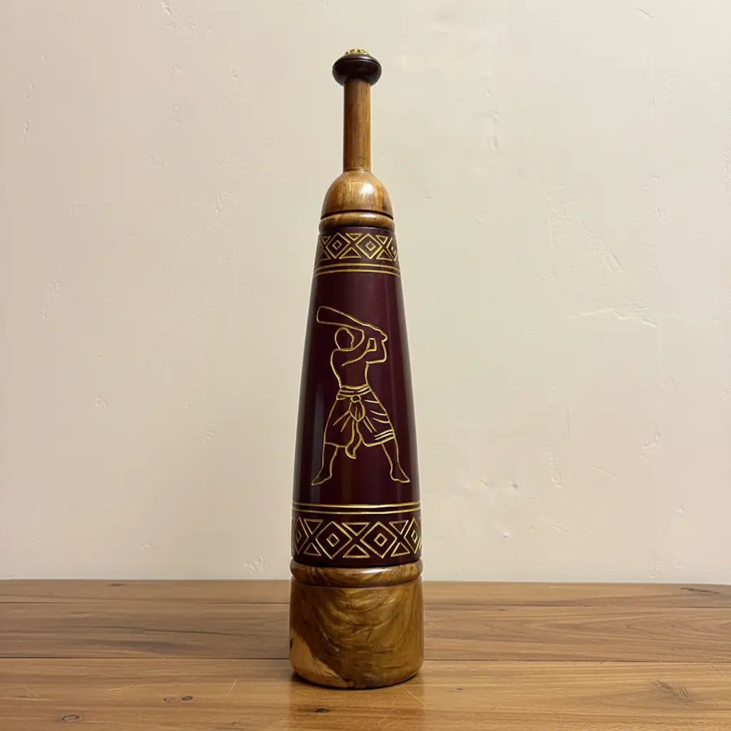 Handcrafted Painted Persian Meel – Traditional Wooden Fitness & Premium Décor Piece | 8-9 kg X 2.3 Feet