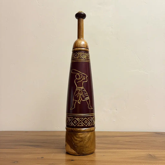 Handcrafted Painted Persian Meel – Traditional Wooden Fitness & Premium Décor Piece | 8-9 kg X 2.3 Feet