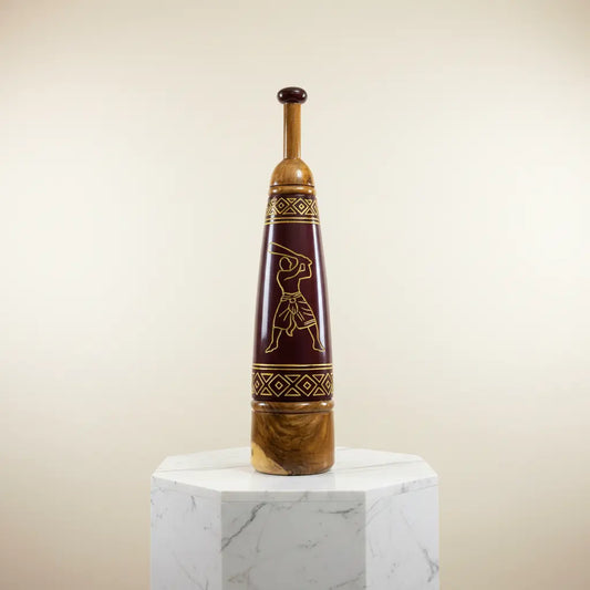 Handcrafted Painted Persian Meel – Traditional Wooden Fitness & Premium Décor Piece | 8-9 kg X 2.3 Feet