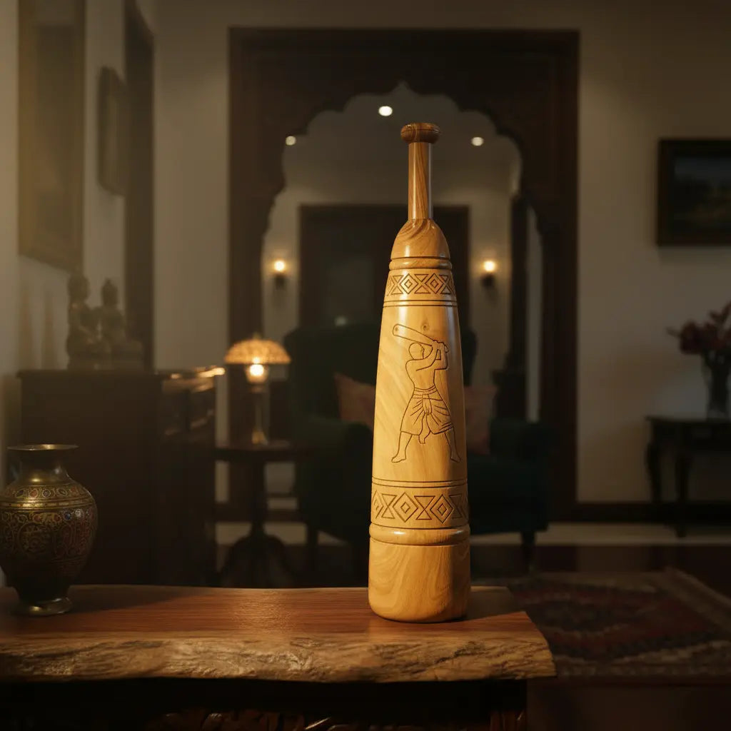 Hand Crafted Persian Meel – Traditional Wooden Fitness & Décor Piece | 7-8 kg X 2.3 Feet